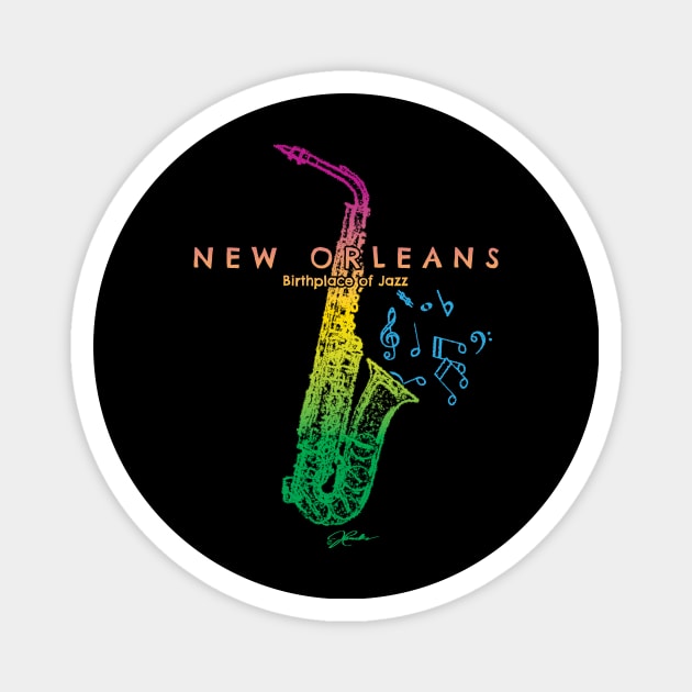 New Orleans, Birthplace of Jazz Magnet by jcombs